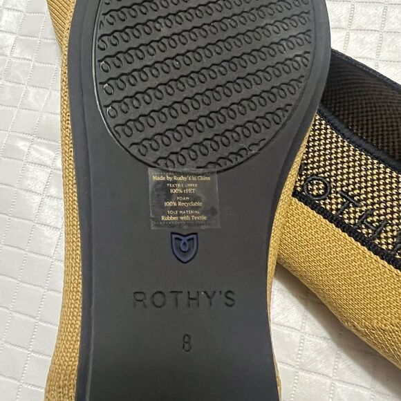 ROTHY’S Chai The Square Flats Limited Edition Retired Size 8 NEW - Picture 9 of 15